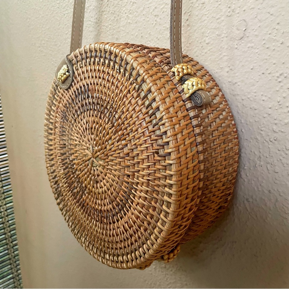 Basket Purse Floral Crossbody Bag NWOT